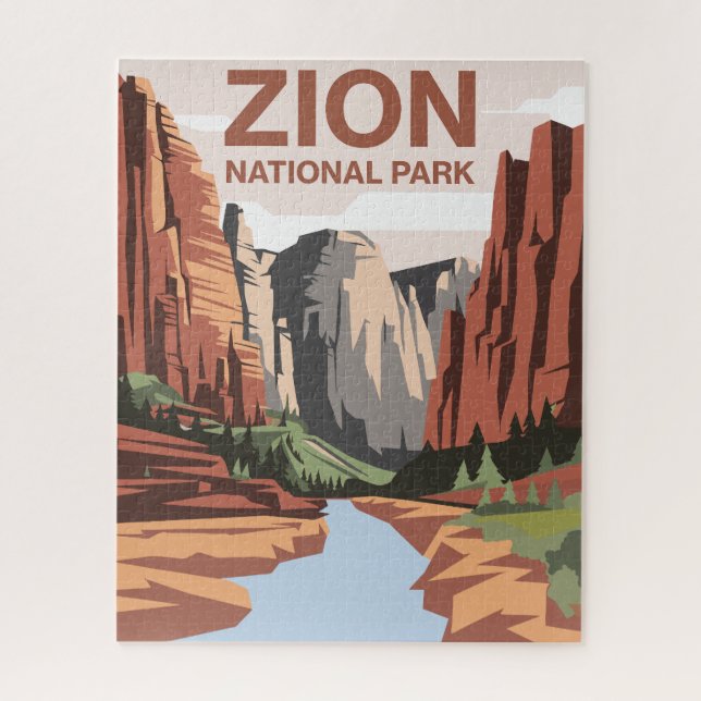 Nationalpark Zion Art Puzzle (Vertikal)