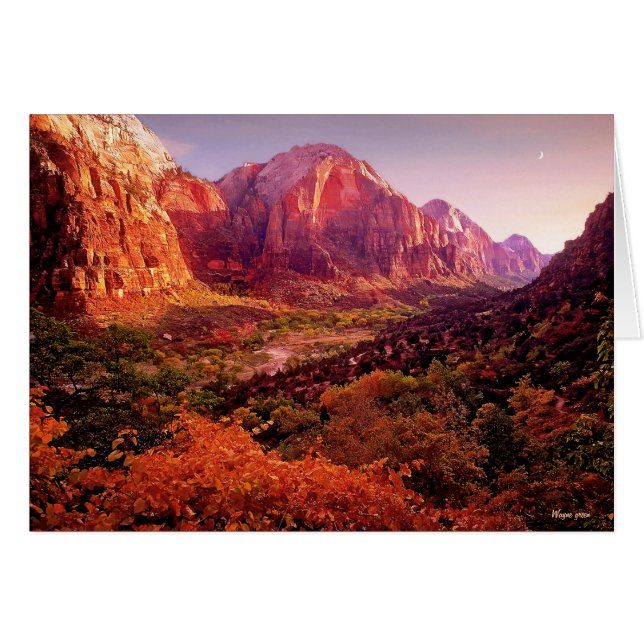 Nationalpark Zion im Herbst (Vorderseite (Horizontal))