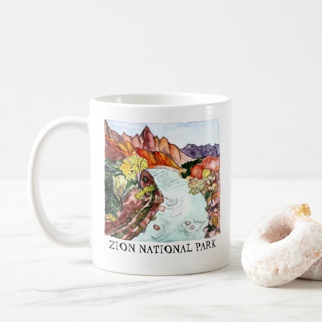 Nationalpark Zion Kaffeetasse (Mit Donut)