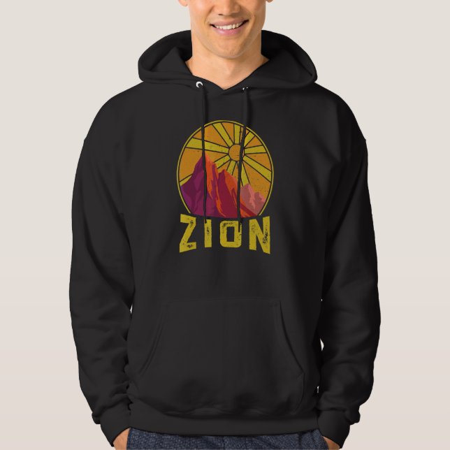 Nationalpark Zion Naturpark California Hoodie (Vorderseite)