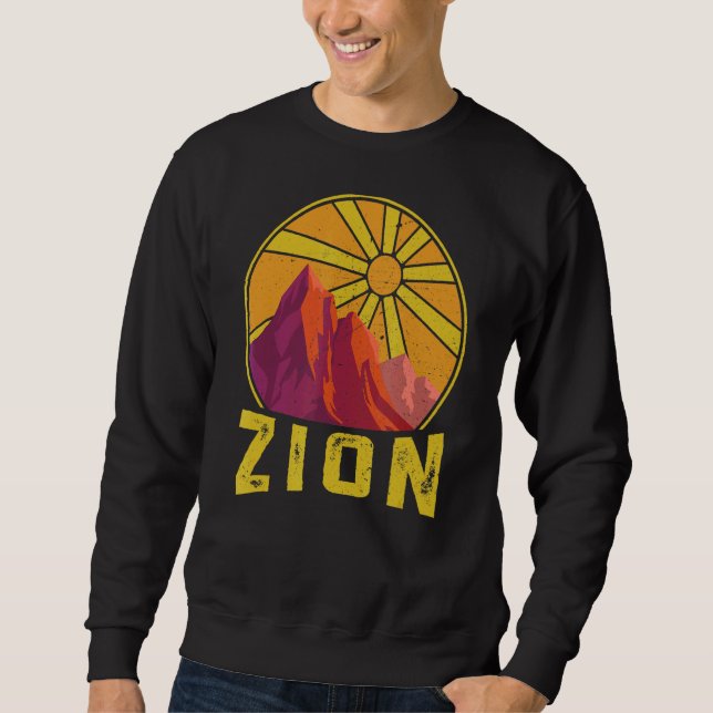 Nationalpark Zion Naturpark California Sweatshirt (Vorderseite)