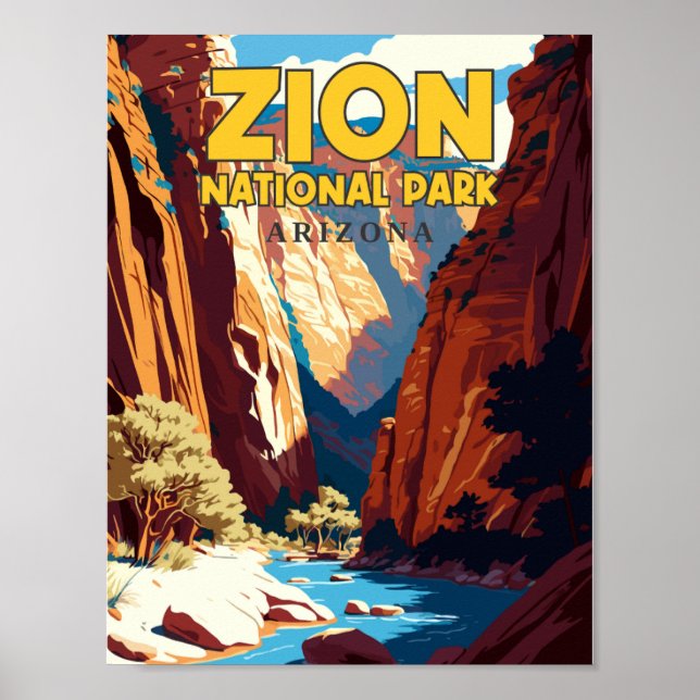 Nationalpark Zion Poster (Vorne)