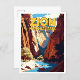 Nationalpark Zion Postkarte