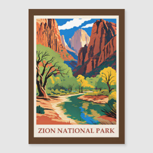 Nationalpark Zion, Utah, Magnetkarte
