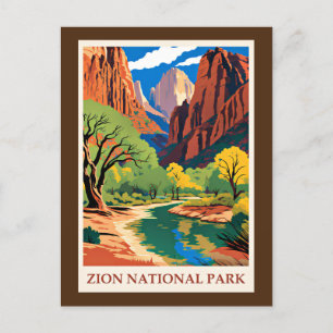 Nationalpark Zion, Utah, Postkarte