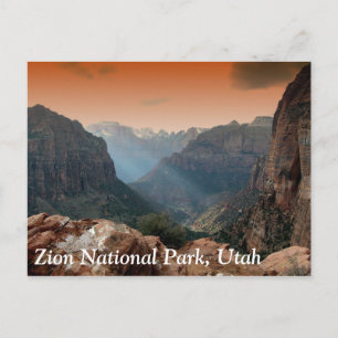 Nationalpark Zion, Utah Postkarte