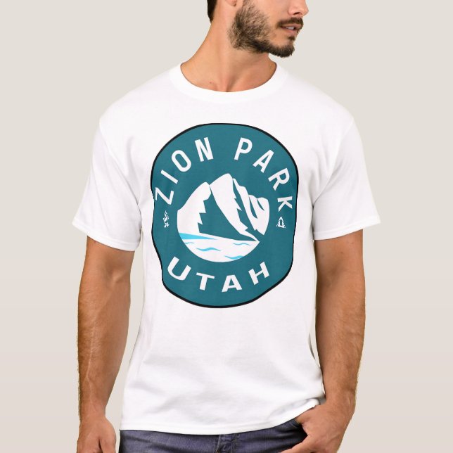 Nationalpark Zion Utah Wandern Camping T-Shirt (Vorderseite)