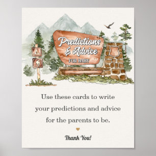 Nationalparkberatung für Babydusche Poster