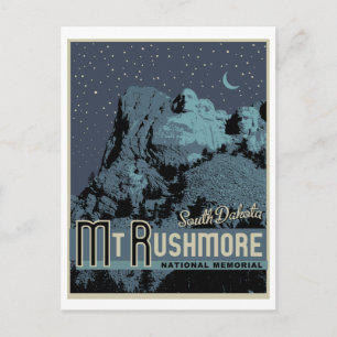 Nationalparkdenkmal Mount Rushmore Postkarte
