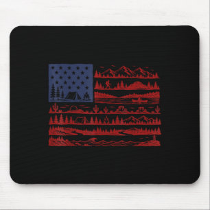 Nationalparks amerikanische Flagge patriotisch 4.  Mousepad