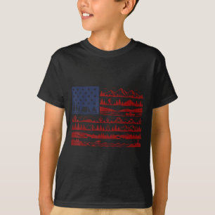 Nationalparks amerikanische Flagge patriotisch 4. T-Shirt