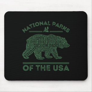 Nationalparks Bär Wandern Reisen Camping Outdoor Mousepad
