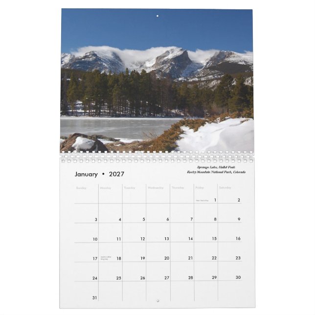 Nationalparks der USA Kalender (Jan 2027)