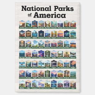 Nationalparks der USA USA Magnet