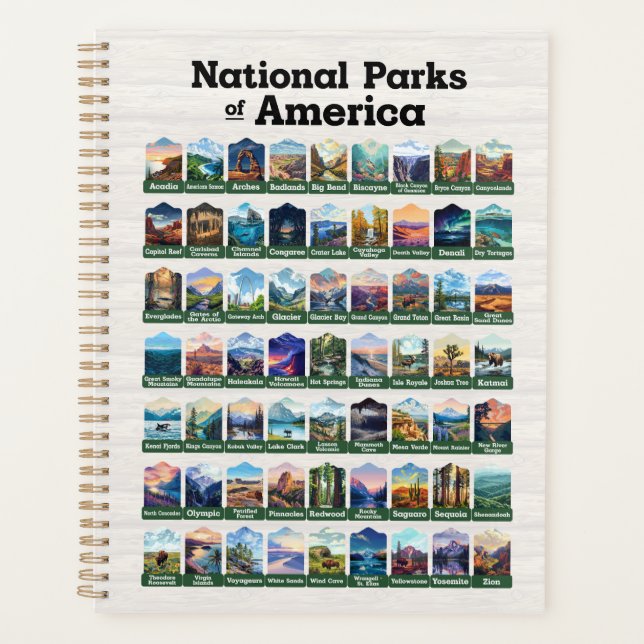 Nationalparks der USA USA Planer (Vorderseite)