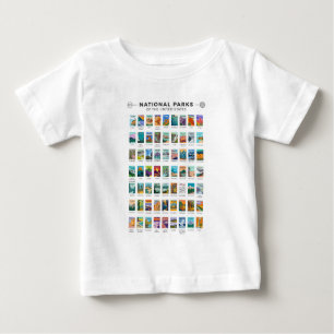 Nationalparks der Vereinigten Staaten Liste Vintag Baby T-shirt