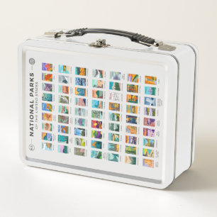 Nationalparks der Vereinigten Staaten Liste Vintag Metall Brotdose