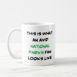 Nationalparks-Fan, begeistert Kaffeetasse