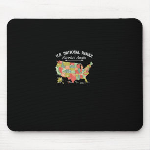 Nationalparks Hoodie Karte Camping Frauen Männer W Mousepad