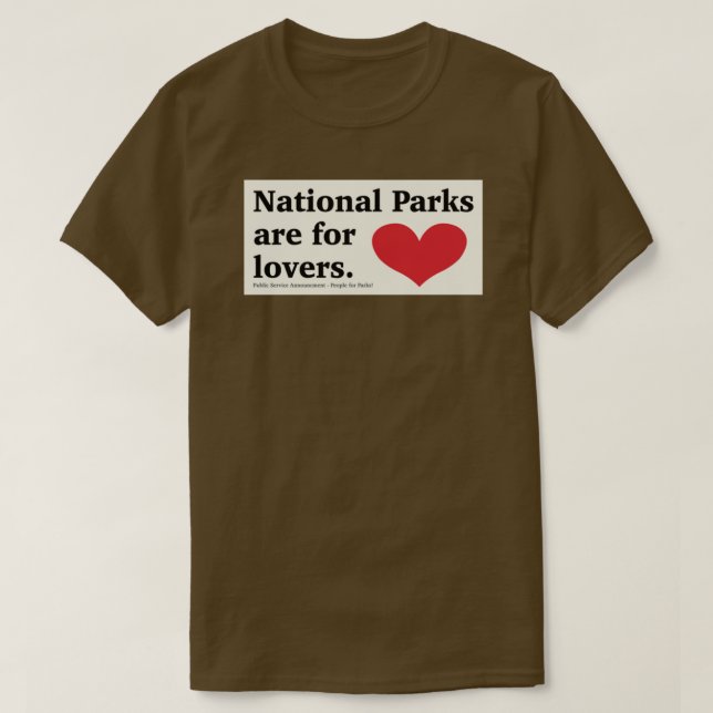 Nationalparks sind für Liebhaber Aufkleber Long T-Shirt (Design vorne)