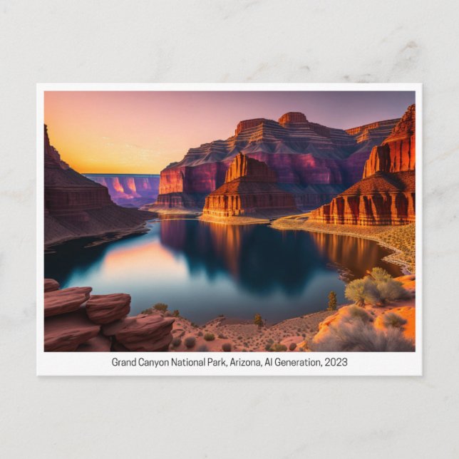 Nationalparks USA, Postkarte für Postübergänge (Vorderseite)