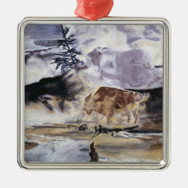 Nationalparks: Yellowstone Buffalo Ornament Aus Metall