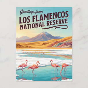 Nationalreservat Los Flamencos Chile Postkarte