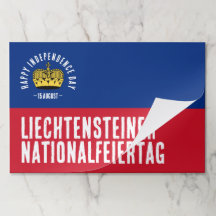 Nationaltagsflagge Liechtenstein