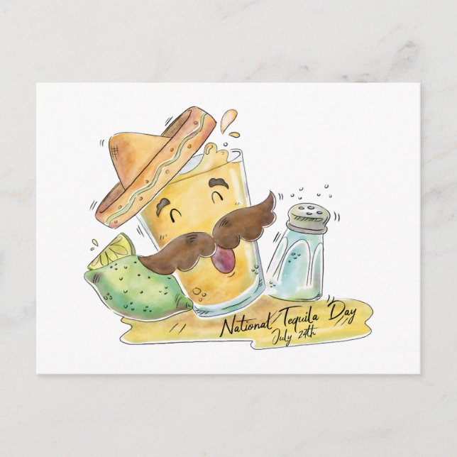 Nationaltequila Postkarte (Vorderseite)