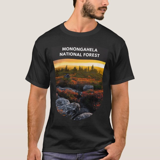 Nationalwald Monongahela - Dolly Sods Wildern T-Shirt (Vorderseite)