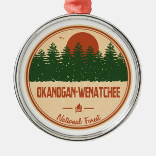 Nationalwald Okanogan-Wenatchee Ornament Aus Metall