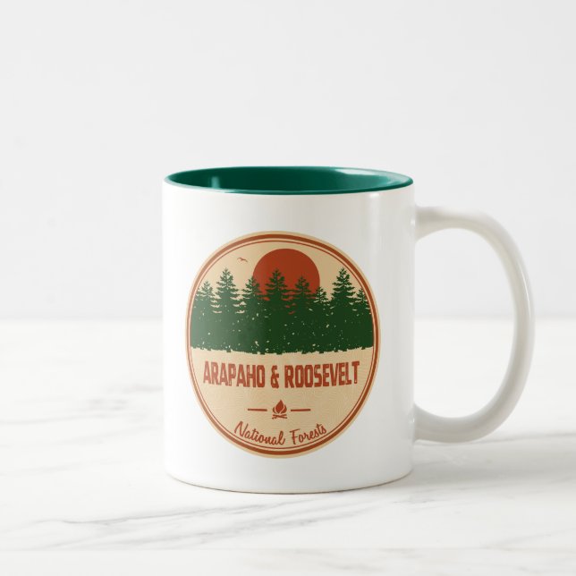 Nationalwald von Arapaho und Roosevelt Zweifarbige Tasse (Rechts)