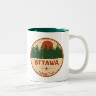 Nationalwald von Ottawa Zweifarbige Tasse