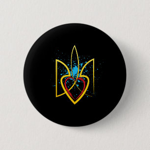 Nationalwappen der Ukraine Ukrainisch Kiew Heimat Button
