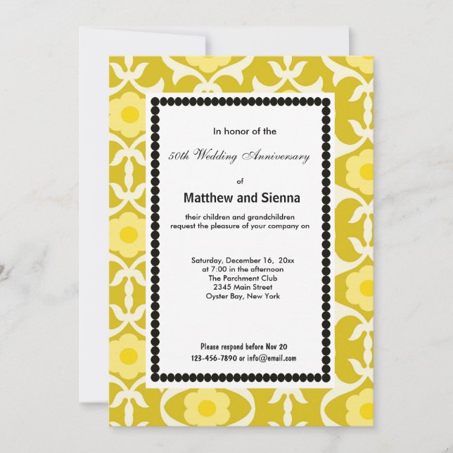 Nationenjubiläum Einladung (Vorderseite)