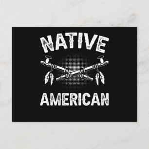 Native American Achse Retro Chief Postkarte