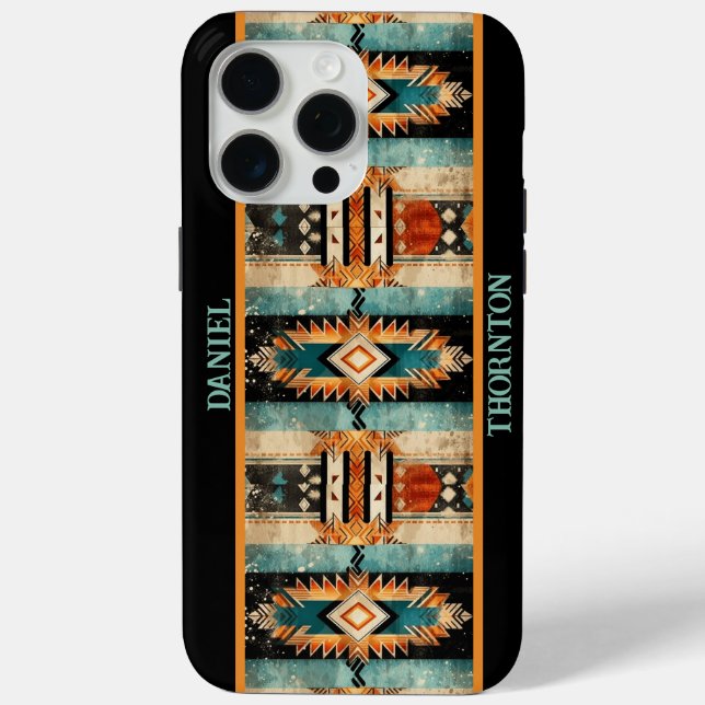 Native American Aztec Design Personalisiert Case-Mate iPhone Hülle (Rückseite)