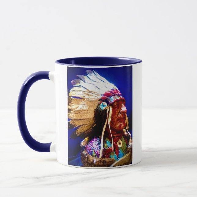 Native American Chief Mug Tasse (Links)