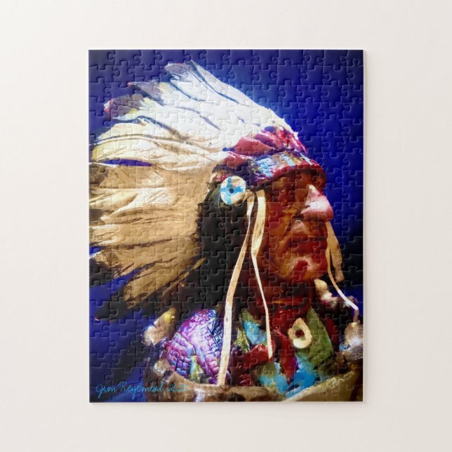 Native American Chief Puzzle (Vertikal)