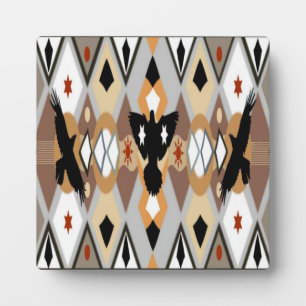 Native American Crow Plaque Fotoplatte