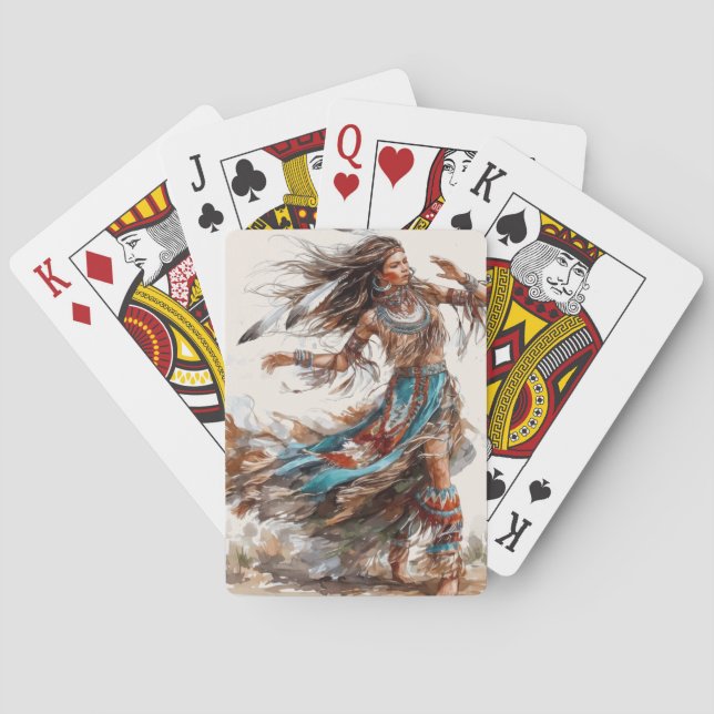 Native American Dancer Classic Playing Cards Spielkarten (Rückseite)