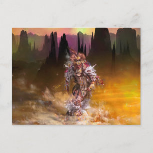 Native American Dancer ROLLING THUNDER Postkarte