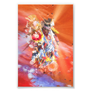 Native American DANCING WOLVES Fotodruck