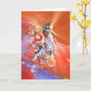 Native American DANCING WOLVES Karte