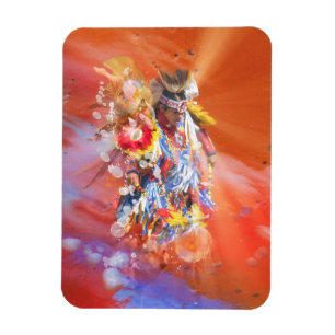 Native American DANCING WOLVES Magnet