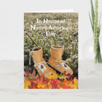 Native American Day Säugling Moccasins Herbstlaub
