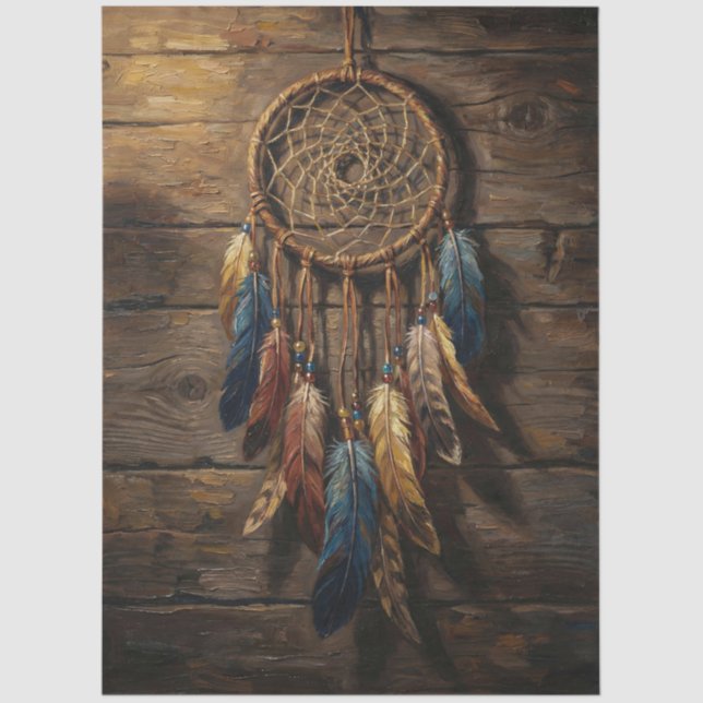 Native American Dream Catcher Decoupage Seidenpapier (Vorderseite)