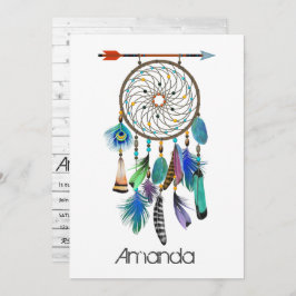 Native American Dreamcatcher Birthday Party Einladung