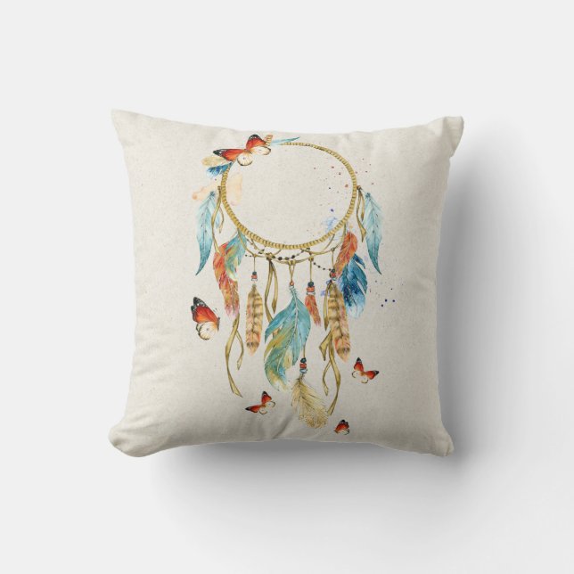 Native American Dreamcatcher Kissen (Vorderseite)