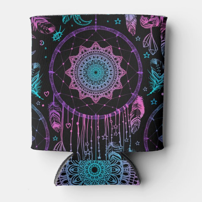 Native American Dreamcatcher Moon Pattern Dosenkühler (Vorderseite)